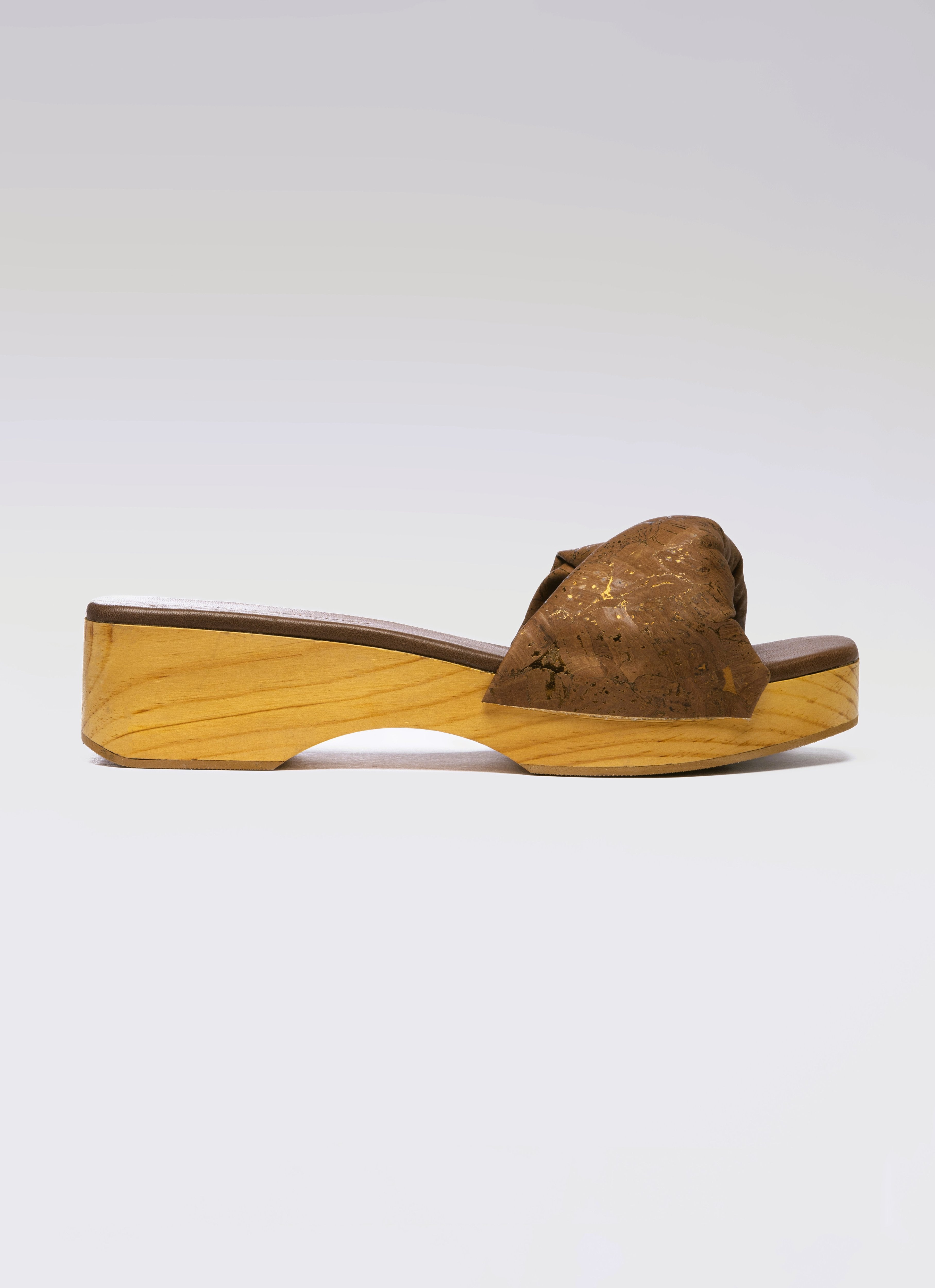 BROWN CORK CLOGS 5mm