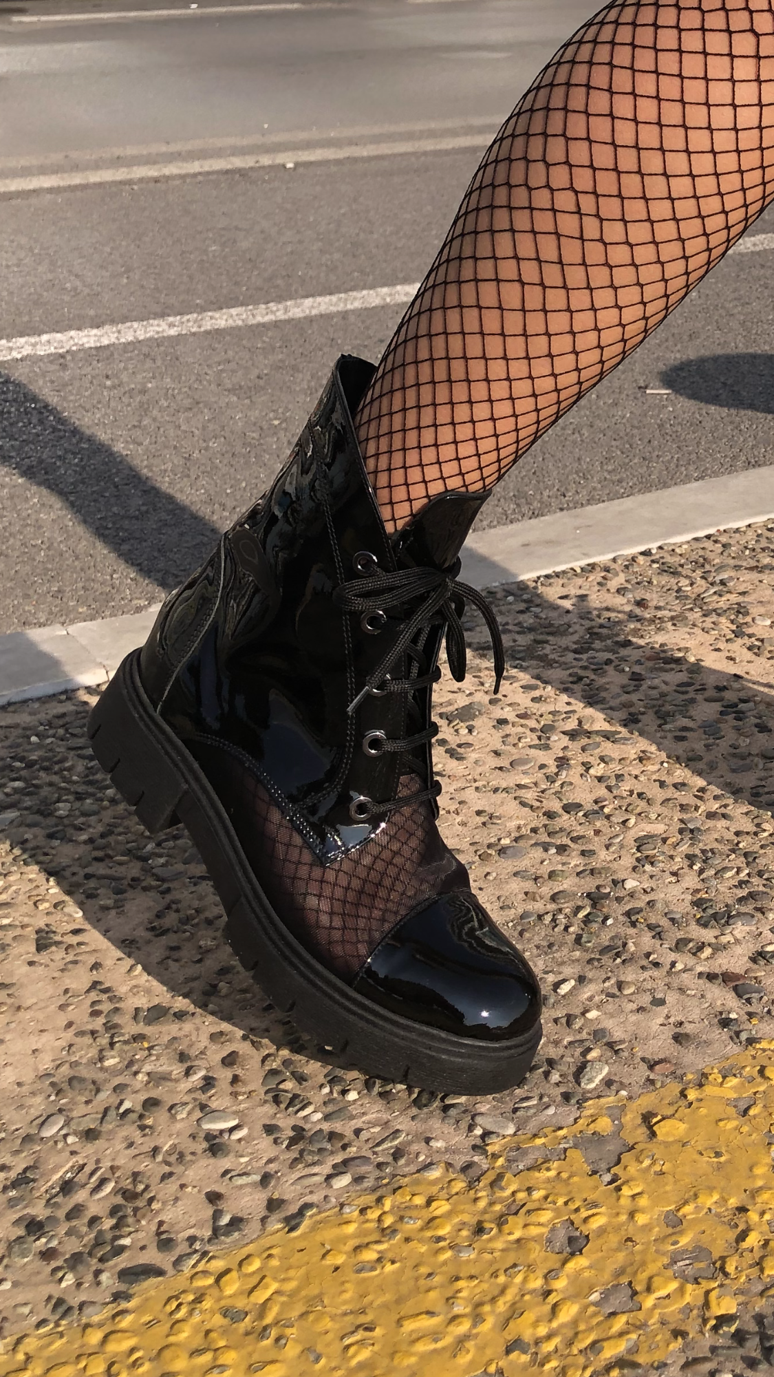 DIANA BLACK TRANSPARENT BOOTS