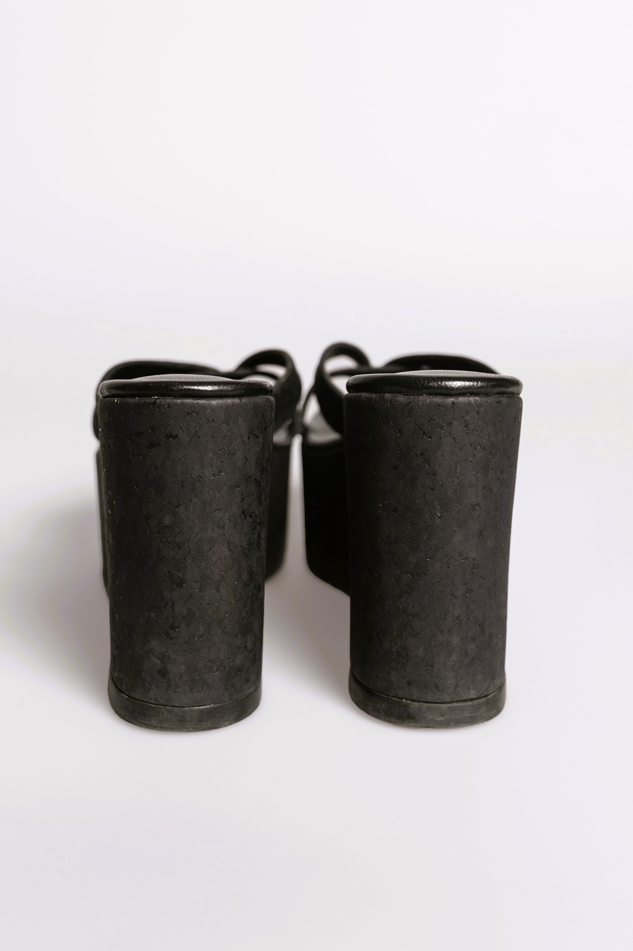 JENNY BLACK CORK PLATFORMS 10mm