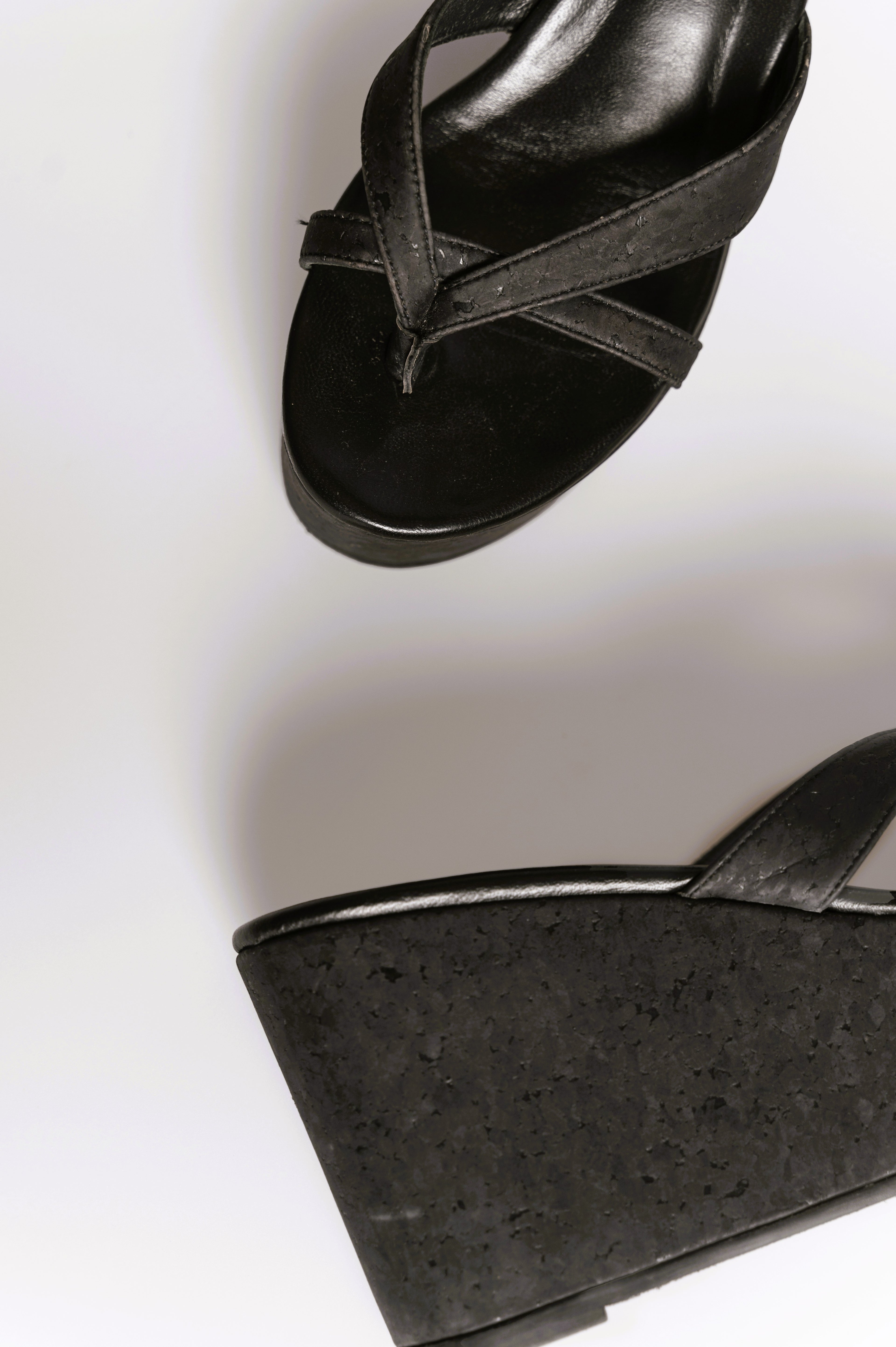 JENNY BLACK CORK PLATFORMS 10mm