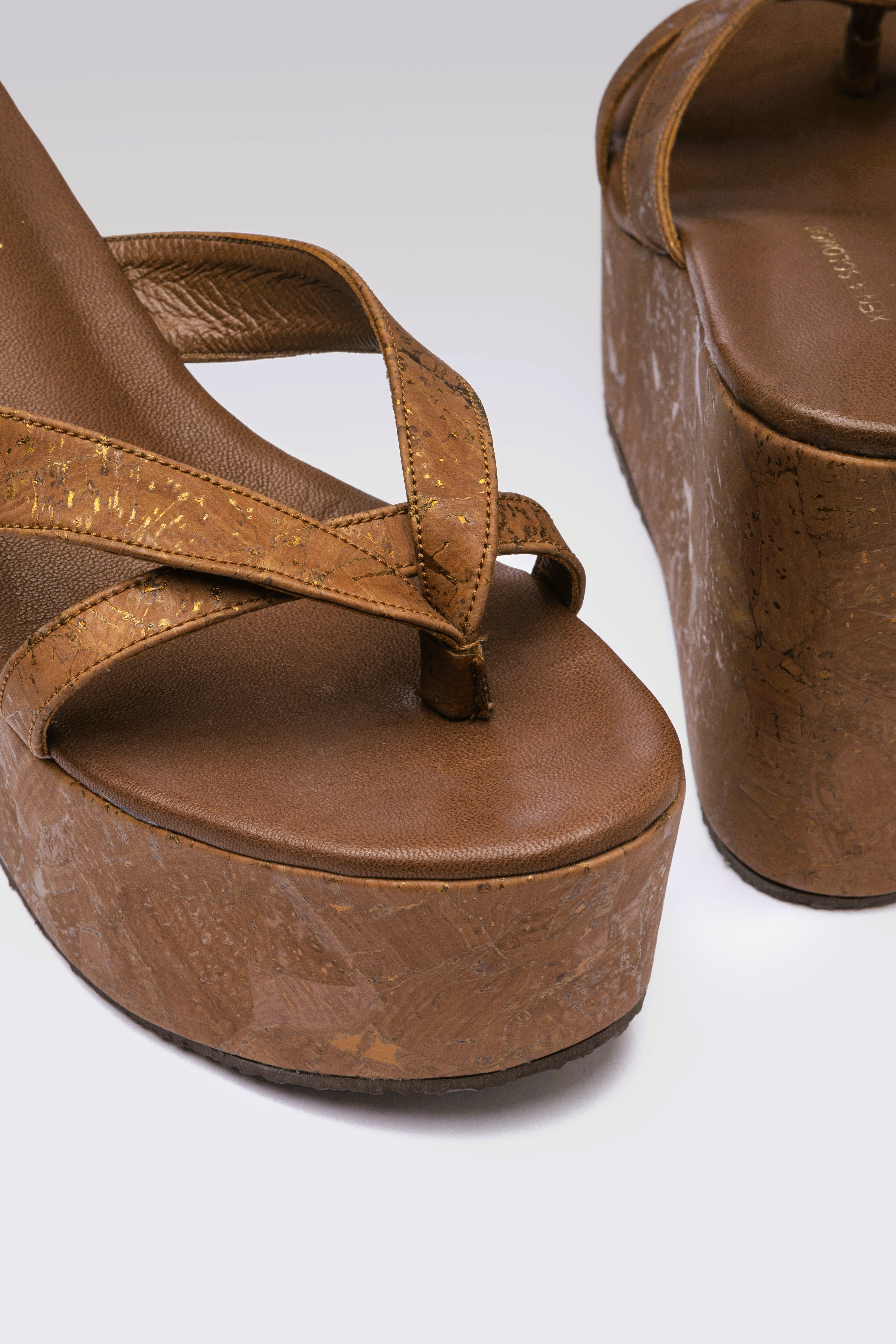 JENNY BROWN CORK PLATFORMS 10mm