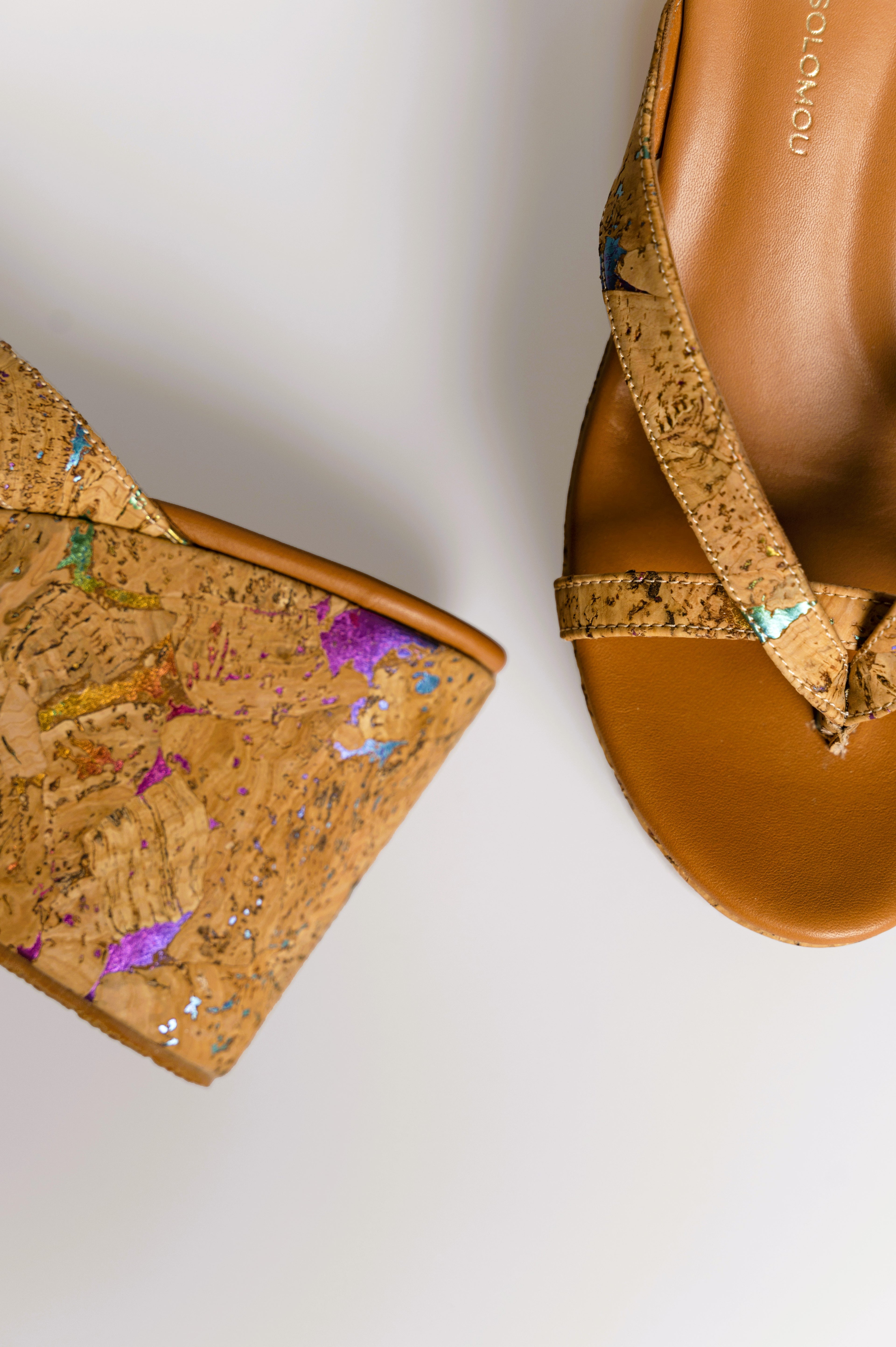 JENNY MULTICOLOR CORK PLATFORMS 10mm