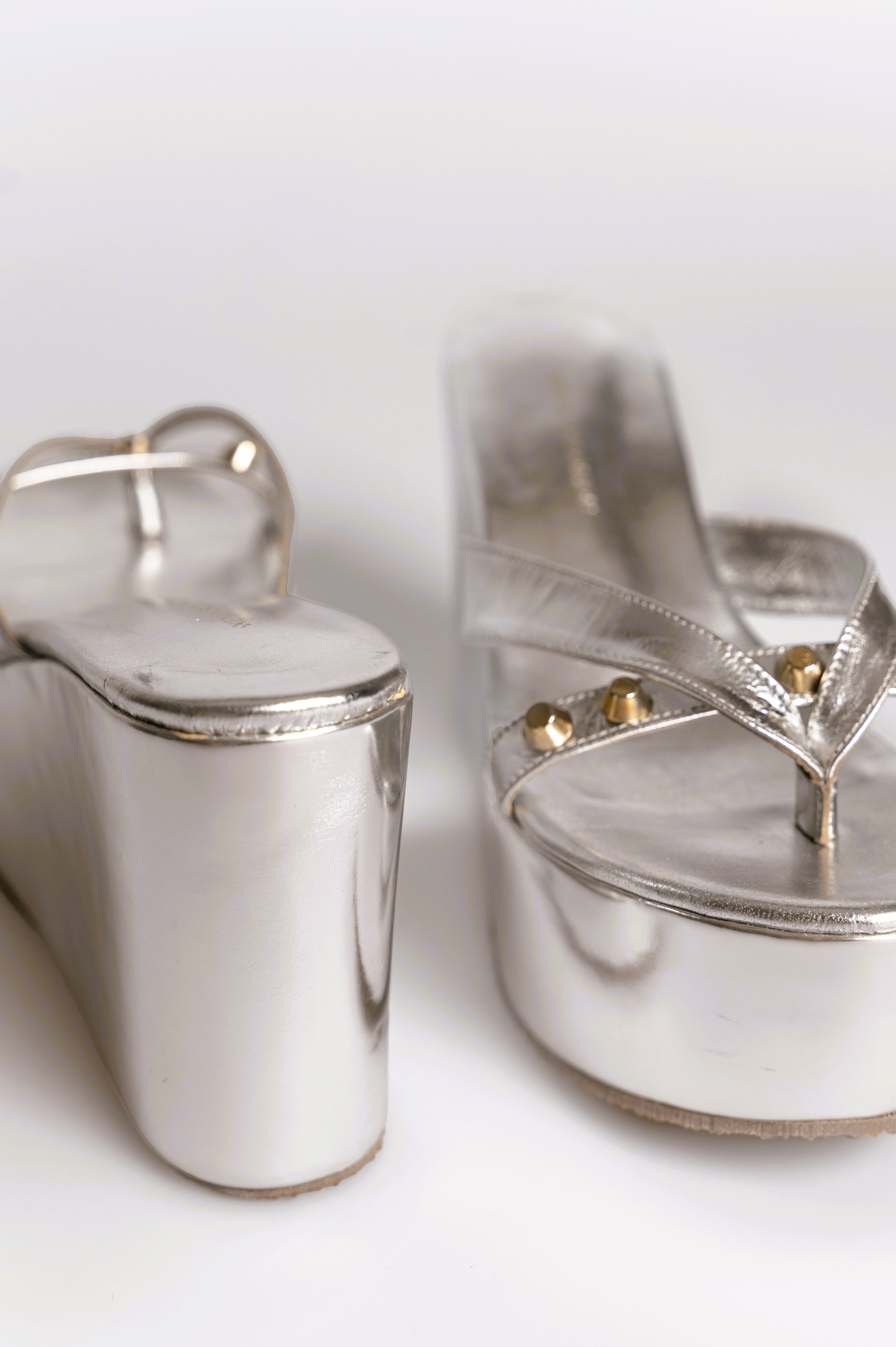 JENNY SILVER PLATFORMS 10mm XENIA SOLOMOU