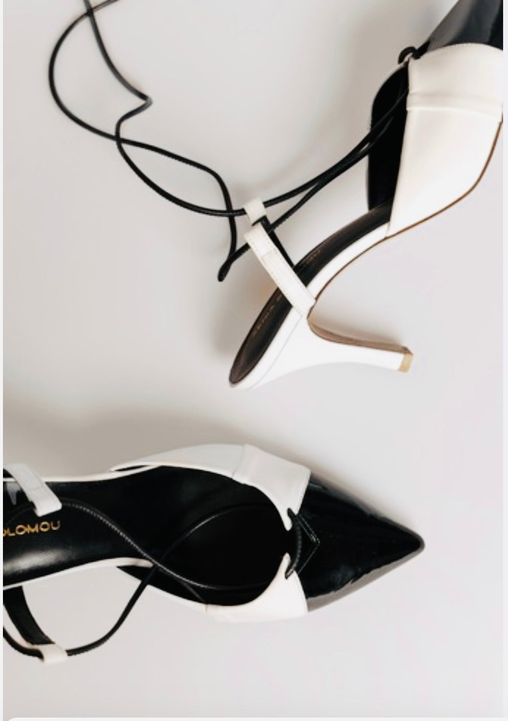 JOANNE BLACK & WHITE PUMPS 7.5