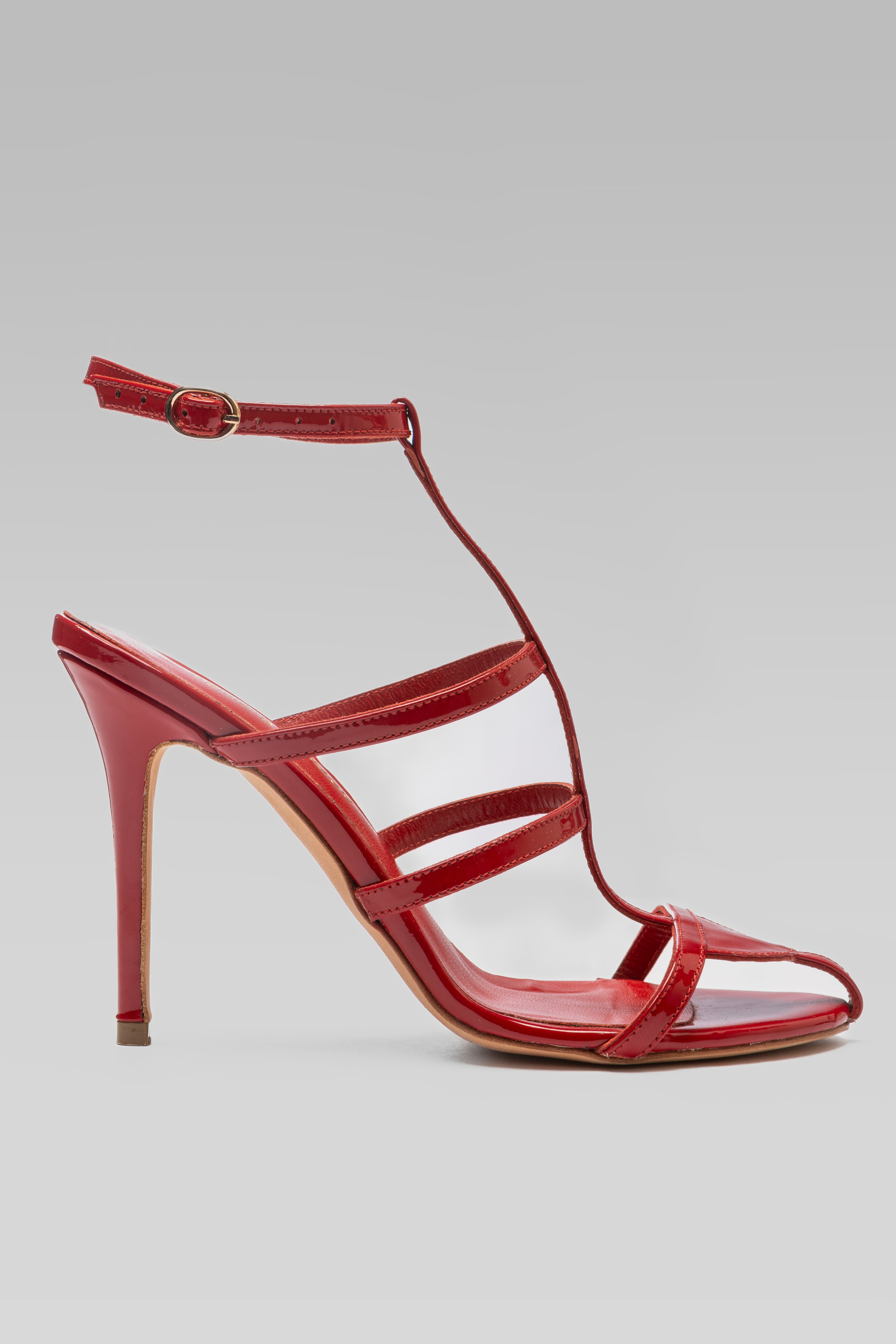 MICAELA RED SANDALS   9.5