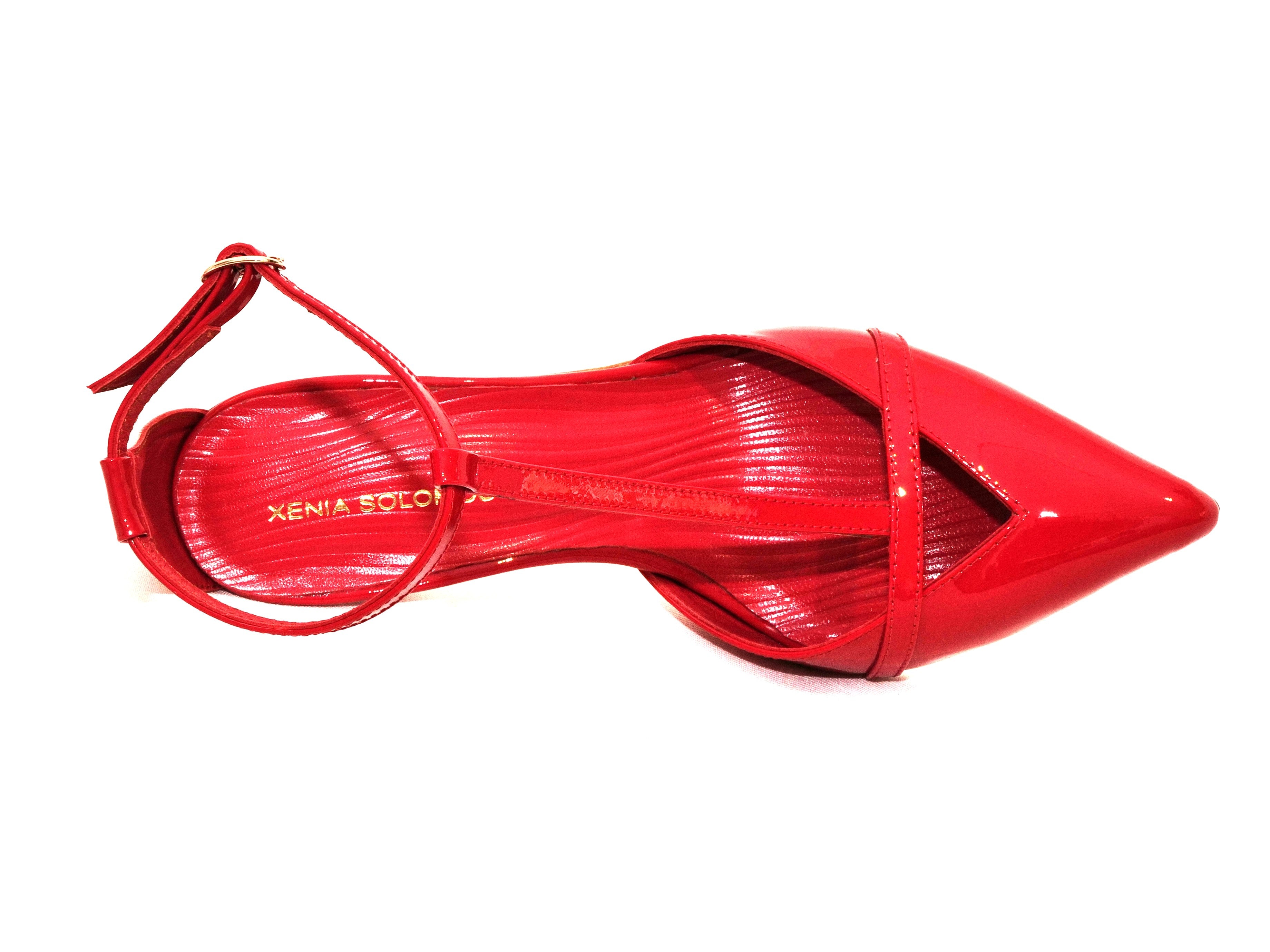 ANGELINA RED PUMPS 6.5